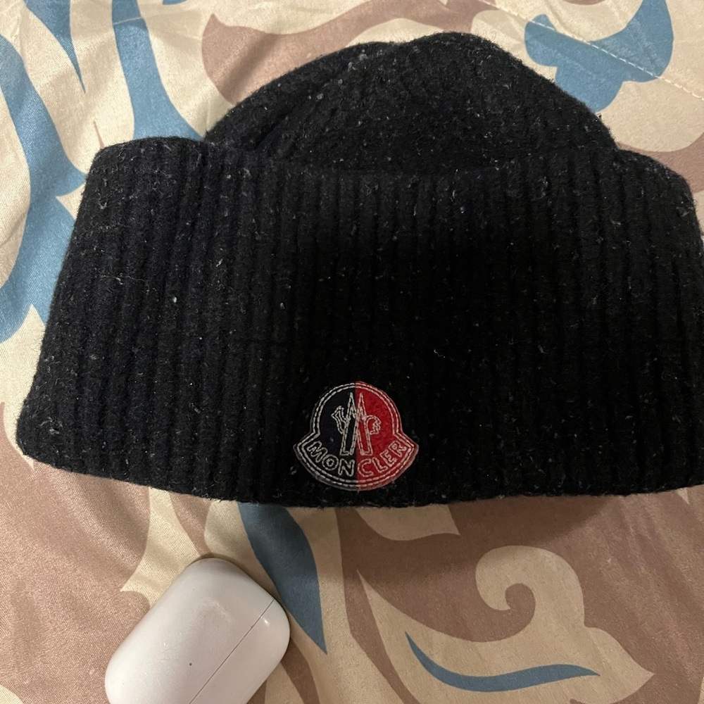 Moncler Black Beanie